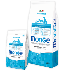 Monge Speciality Hypoallergenic Гипоаллергенный корм с лососем и тунцом для взрослых собак