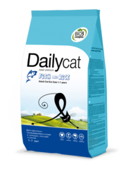 DailyCat для взрослых привередливых кошек с рыбой и рисом