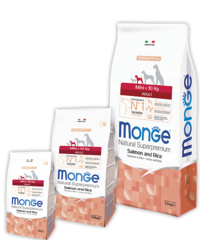 Monge Speciality Mini Adult Корм с лососем и рисом для взрослых собак мелких пород