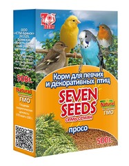 Корм для певчих и декоративных птиц «SEVEN SEEDS» просо 500г