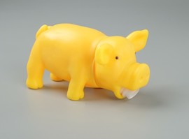 Игрушка хрюкающая "Веселая свинья", 15 см микс цветов