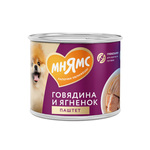 Мнямс консервы д/собак паштет Говядина и ягненок "Здоровые суставы" 200г