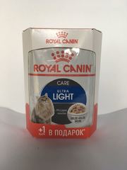 Royal Canin Ультра Лайт в желе 4+1