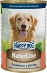 Консервы Happy Dog Natur Телятина с рисом