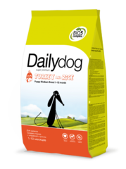 Dailydog PUPPY для щенков средних пород с индейкой и рисом