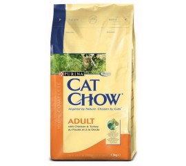 Cat Chow Adult для взрослых кошек Птица