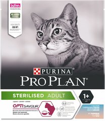 PRO PLAN Sterilised для стерилизованных кошек с треской и форелью